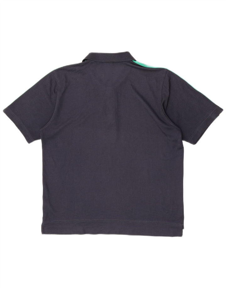 Ανδρικό πουκάμισο Adidas Polo μεγάλο Navy Blue Polyester