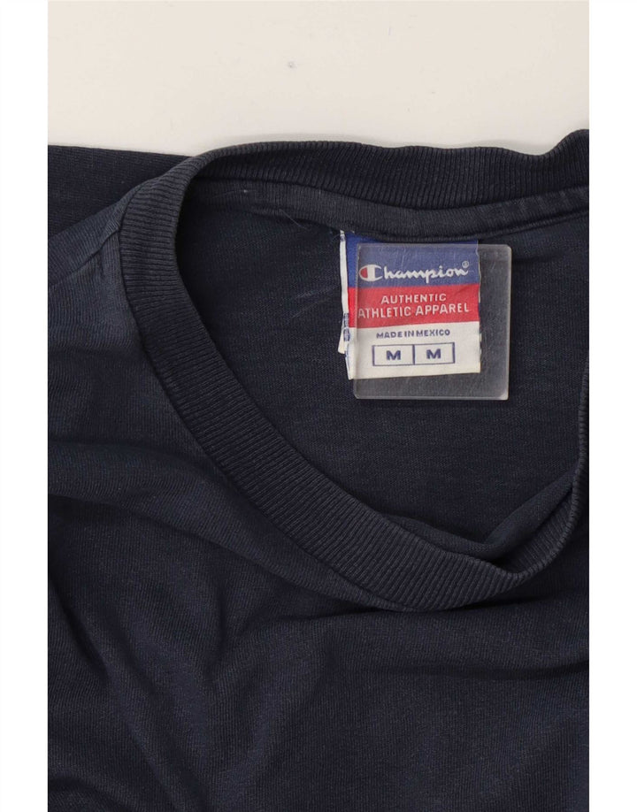 Champion γυναικείο τοπ μακρυμάνικο UK 14 Medium Navy Blue Cotton