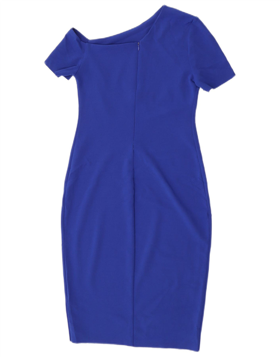 Zara Womens One Shoulder Bodycon Φόρεμα UK 8 Small Blue Polyester