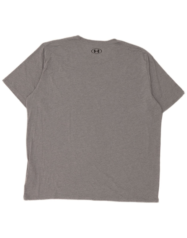Under Armour Ανδρικό T-Shirt Loose Fit Top 2XL Γκρι βαμβακερό