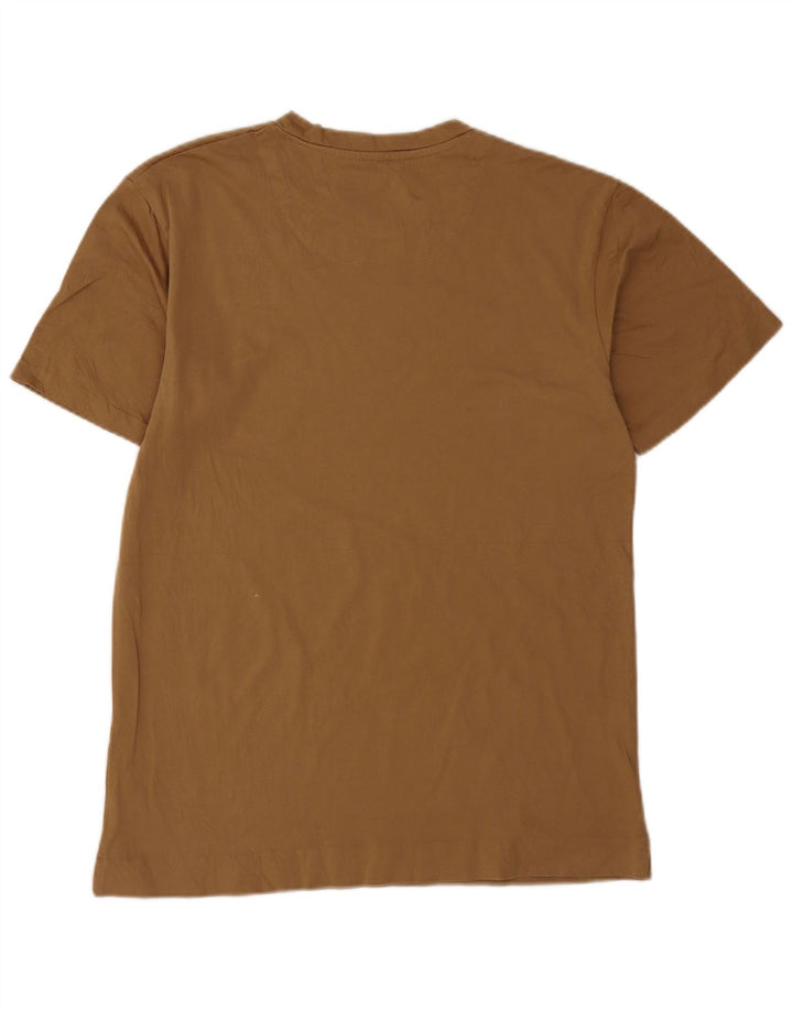Ανδρικό T-Shirt Zara Τοπ μεσαίο μπεζ βαμβακερό