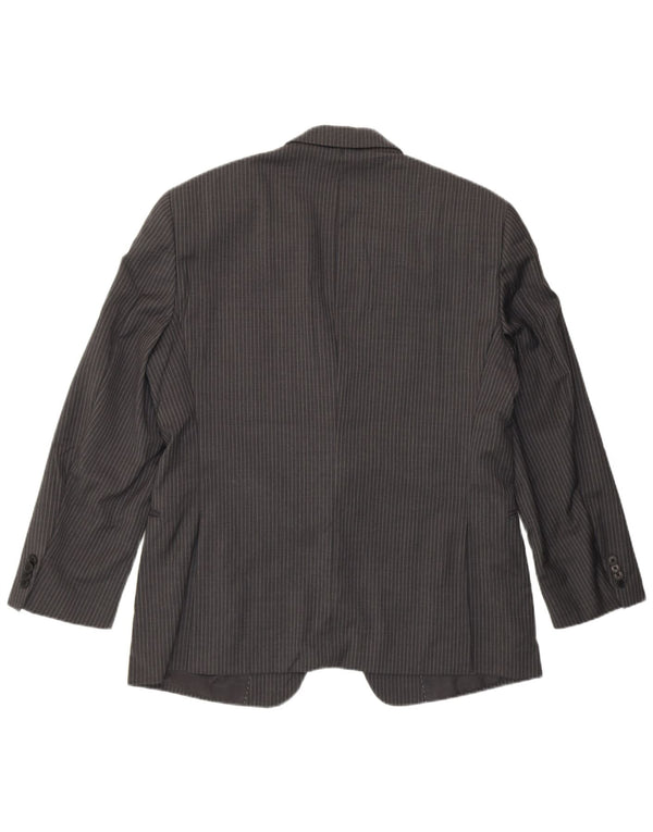 Tommy Hilfiger Ανδρικό σακάκι 2 κουμπιών UK 40 Large Grey Pinstripe Wool