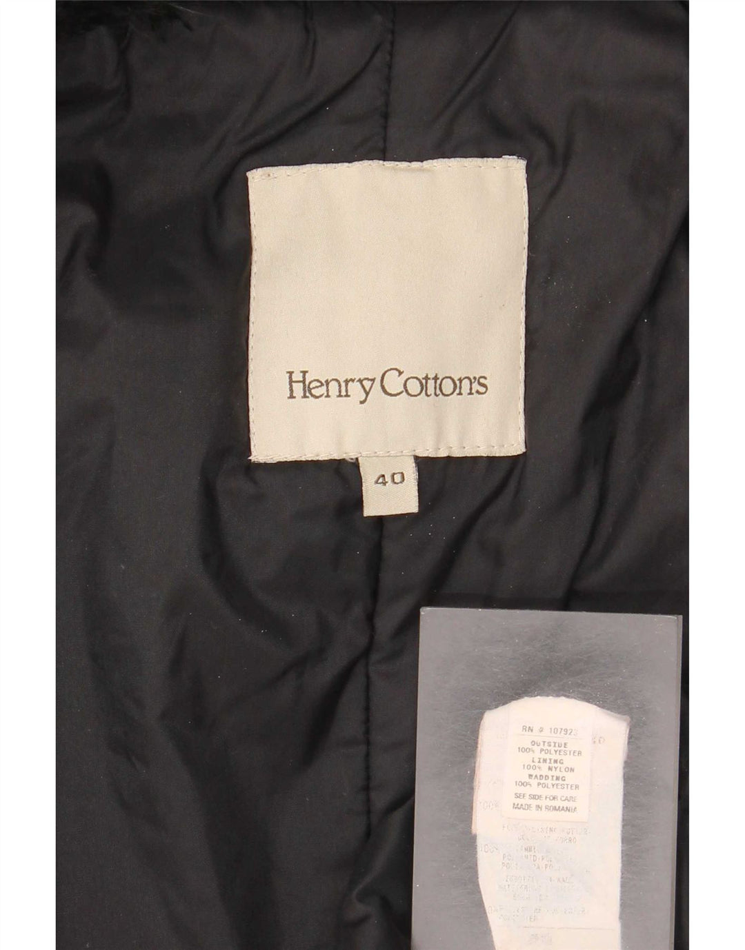 Henry Cottons Γυναικείο Πανωφόρι IT 40 Small Black Polyester