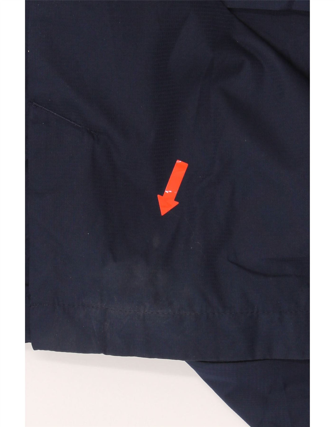 ADIDAS Mens Hooded Rain Jacket UK 40 Large Navy Blue Polyester Vintage Adidas and Second-Hand Adidas from Messina Hembry 