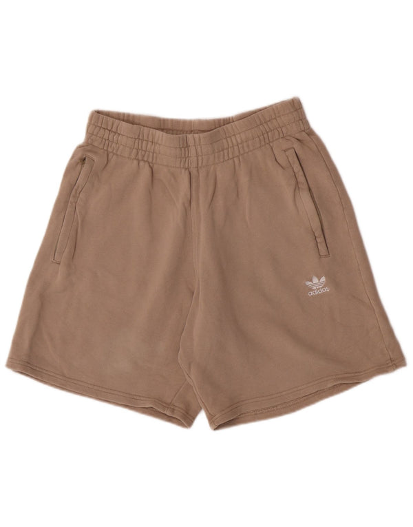 Ανδρικό casual σορτς Adidas μικρό μπεζ βαμβακερό