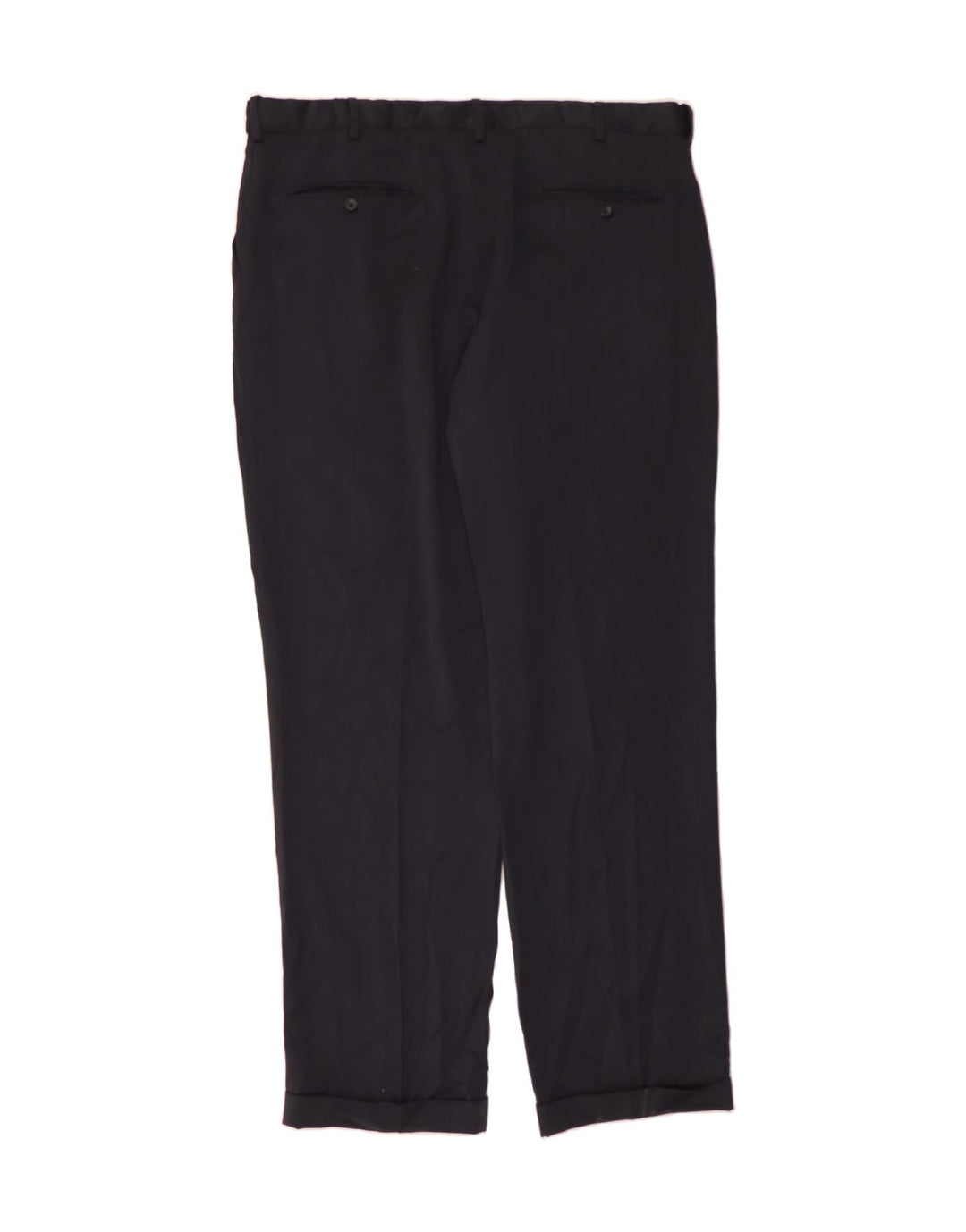 IZOD Mens Pegged Suit Trousers W42 L36 Black Polyester Vintage Izod and Second-Hand Izod from Messina Hembry 
