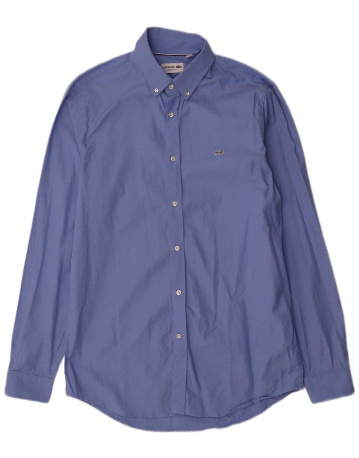 Ανδρικό πουκάμισο Lacoste Regular Fit Size 40 15 1/2 Medium Blue Cotton