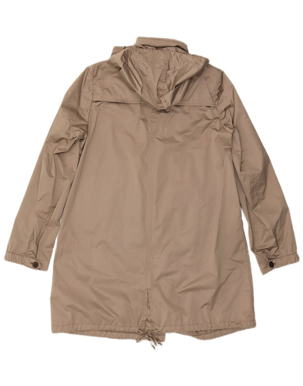 Geox Respira γυναικείο μπουφάν Parka με κουκούλα UK 10 Small Beige Polyester