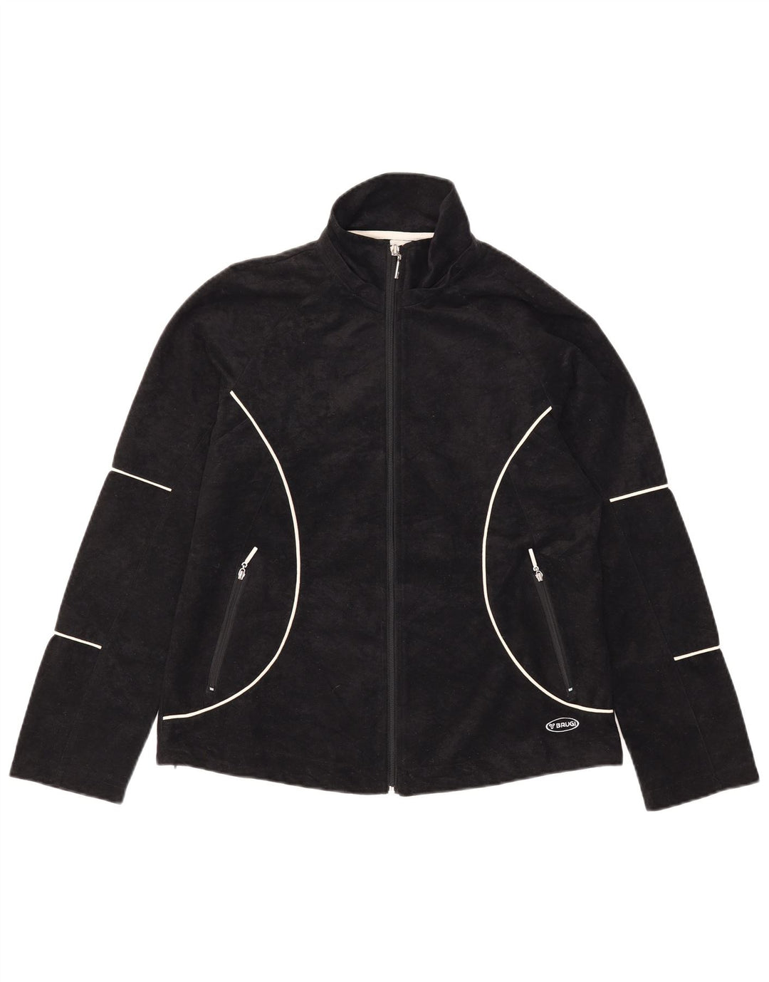 Brugi Γυναικείο Fleece Jacket UK 12 Medium Black Polyester