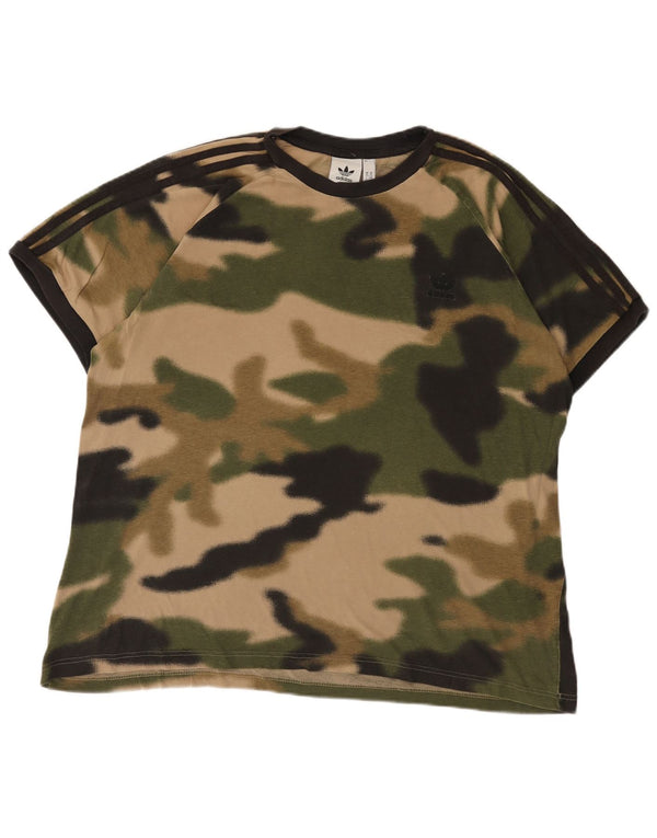 Ανδρικό T-Shirt Adidas Top XL Khaki Camouflage Cotton