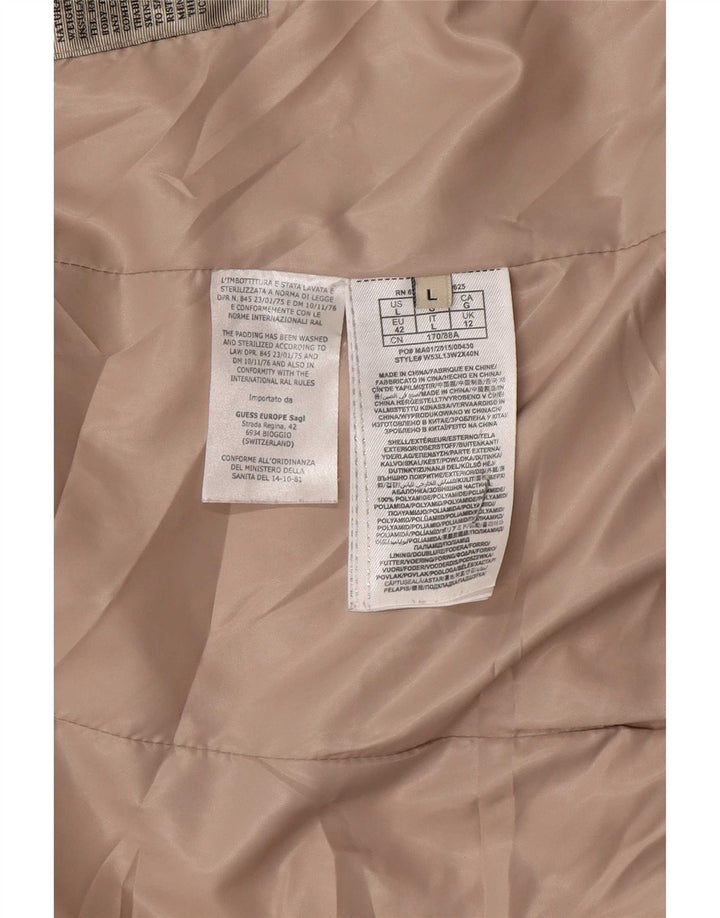 Guess Γυναικείο μπουφάν UK 12 Medium Beige Polyamide