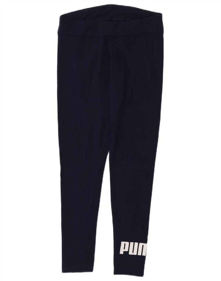 Puma Γυναικείο Γραφικό Κολάν UK 12 Medium Navy Blue βαμβακερό