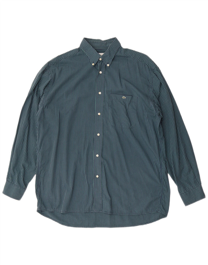 Ανδρικό πουκάμισο Lacoste 41 Μεγάλο πράσινο Gingham