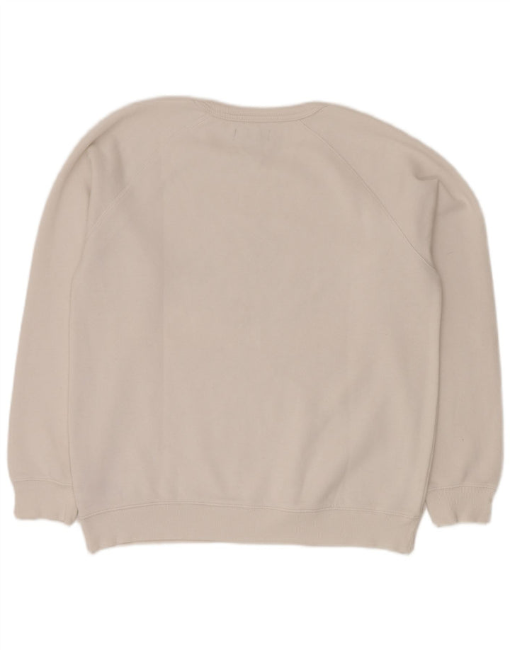 Ανδρικό γραφικό φούτερ ADIDAS, μεσαίο λευκό βαμβακερό