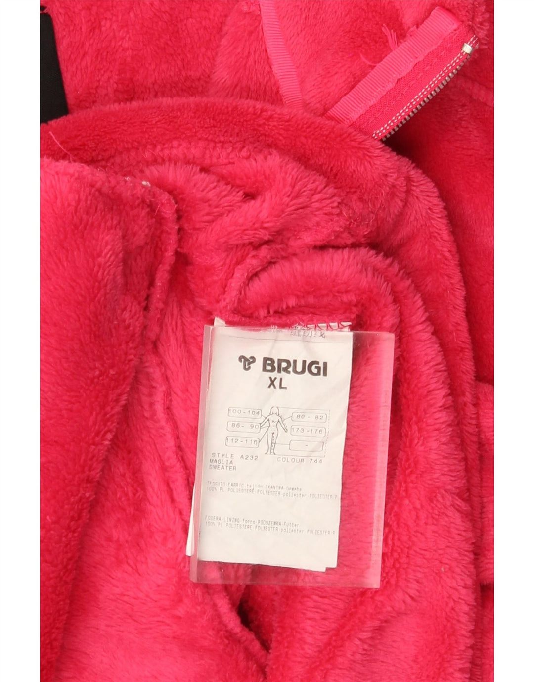 Brugi Γυναικείο Fleece Jacket UK 18 XL Pink Polyester