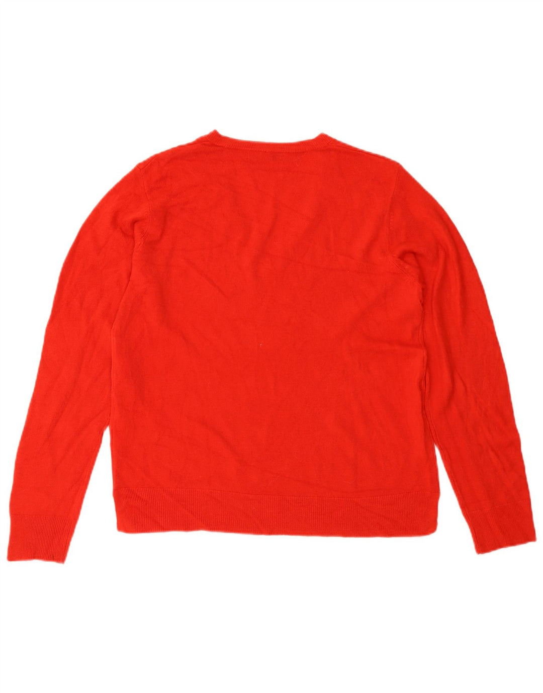 MARKS & SPENCER Γυναικείο πουλόβερ με V λαιμόκοψη UK 14 μεγάλο κόκκινο ακρυλικό