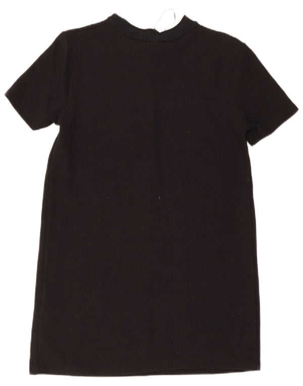 Zara Γυναικείο φόρεμα Shift UK 12 μεσαίο μαύρο βαμβακερό