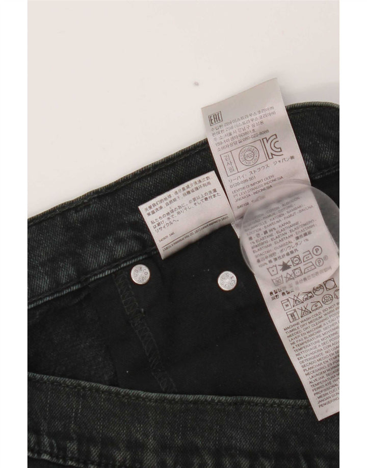 Ανδρικό τζιν Levi's Straight W34 L32 Μαύρο βαμβακερό