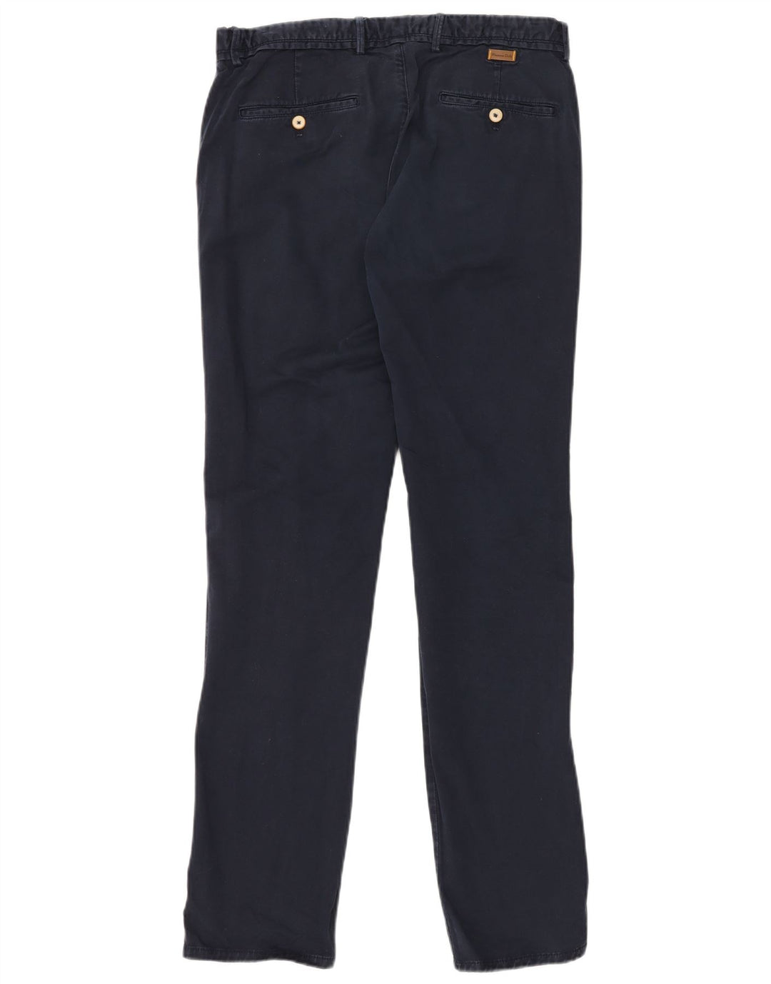 MASSIMO DUTTI Ανδρικό παντελόνι Chino με λεπτή εφαρμογή EU 42 Large W32 L34 Navy Blue