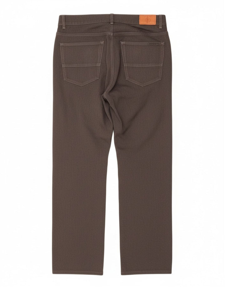 Γυναικείο ίσιο casual παντελόνι Trussardi W33 L29 Grey Polyester