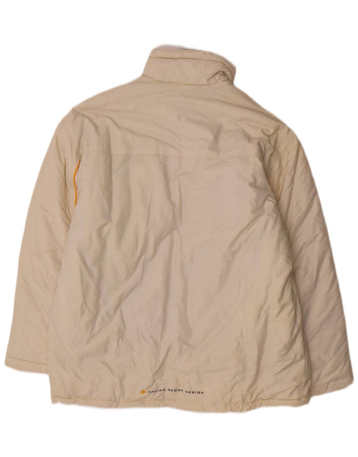 Lotto Ανδρικό παλτό IT 46/50 Medium Off White Nylon