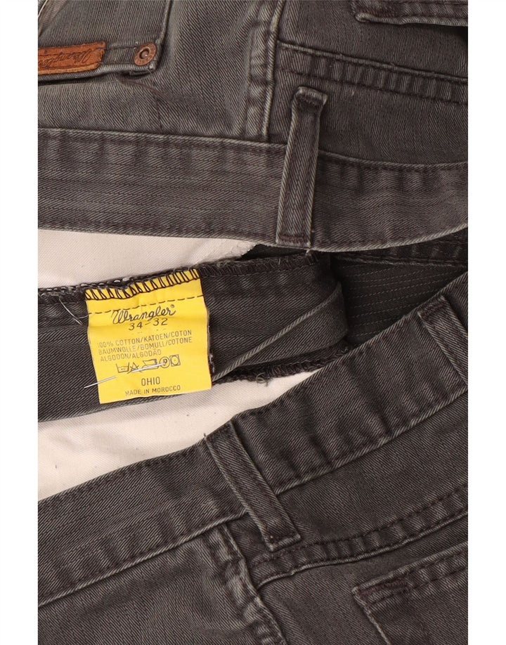 Wrangler Ανδρικό Ohio Straight Jeans W34 L32 Γκρι βαμβακερό