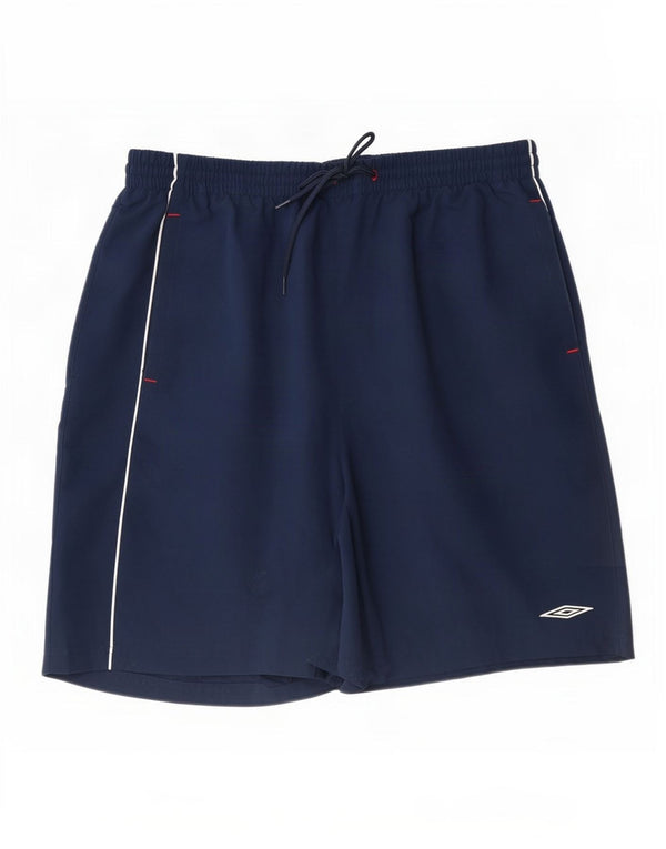 Ανδρικό γραφικό αθλητικό σορτς Umbro 2XL Navy Blue Polyester