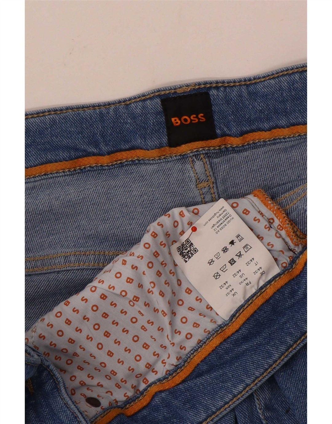 Ανδρικό τζιν ίσιο Hugo Boss W44 L32 Μπλε βαμβακερό