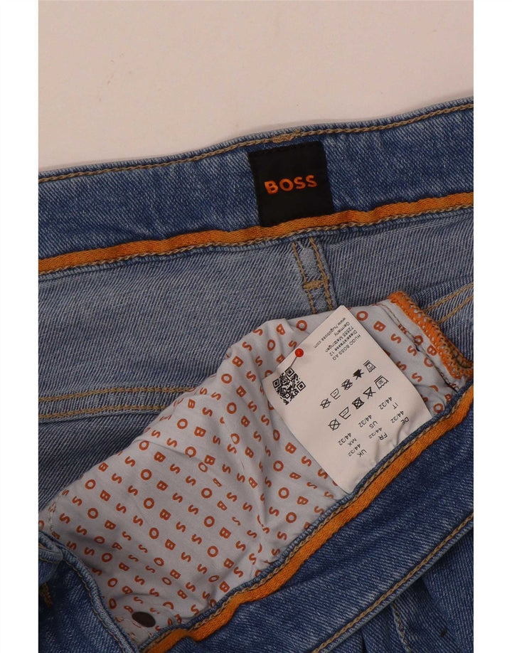 Ανδρικό τζιν ίσιο Hugo Boss W44 L32 Μπλε βαμβακερό