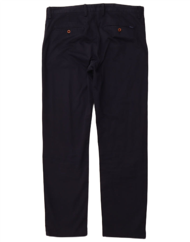 Ανδρικό ίσιο παντελόνι Chino GANT W36 L34 Navy Blue Cotton