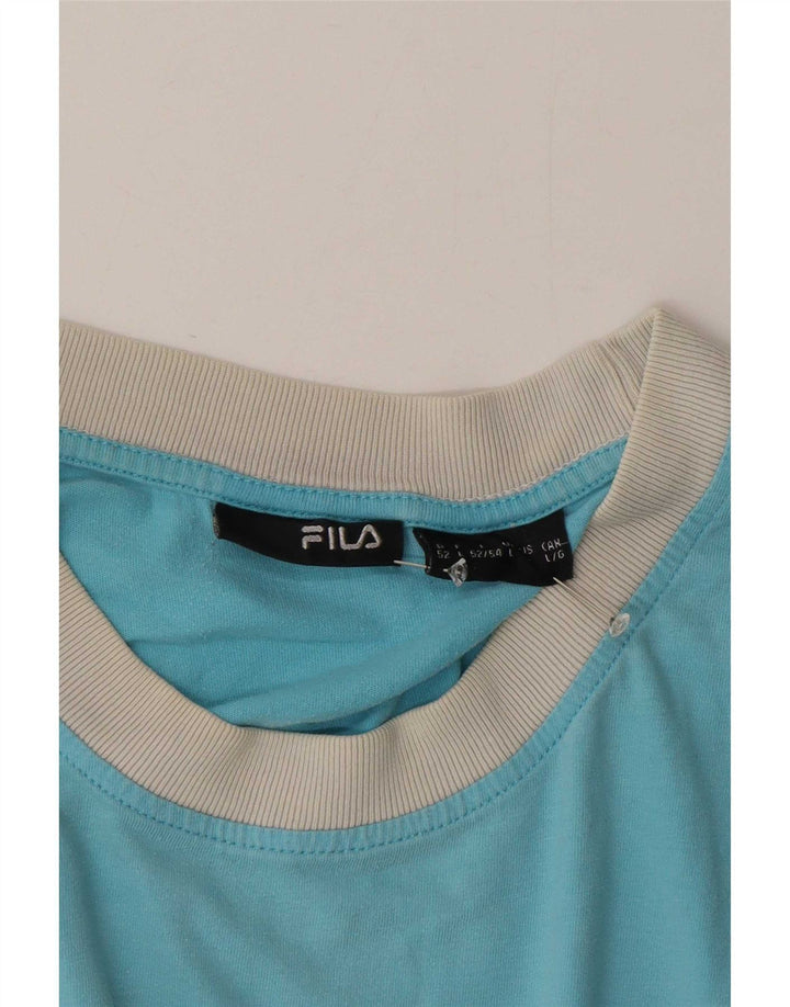 Ανδρικό T-Shirt Fila Top Large Blue Colourblock