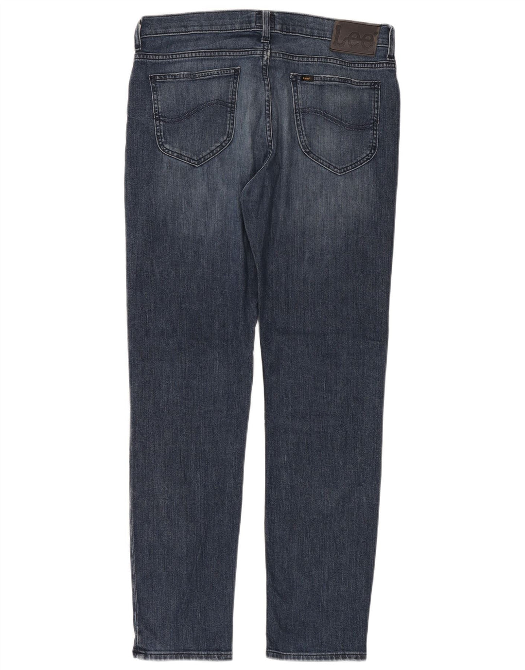 Lee Mens Rider Slim Jeans W34 L32 Blue Cotton
