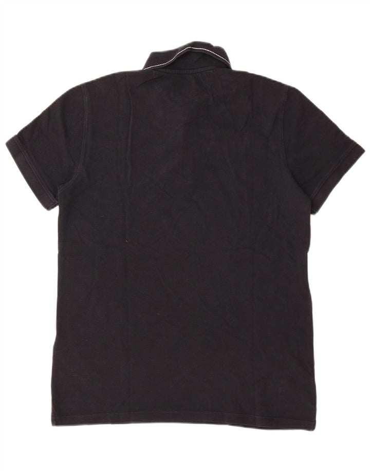 Ανδρικό πουκάμισο πόλο Massimo Dutti, Βαμβακερό μεσαίο ναυτικό