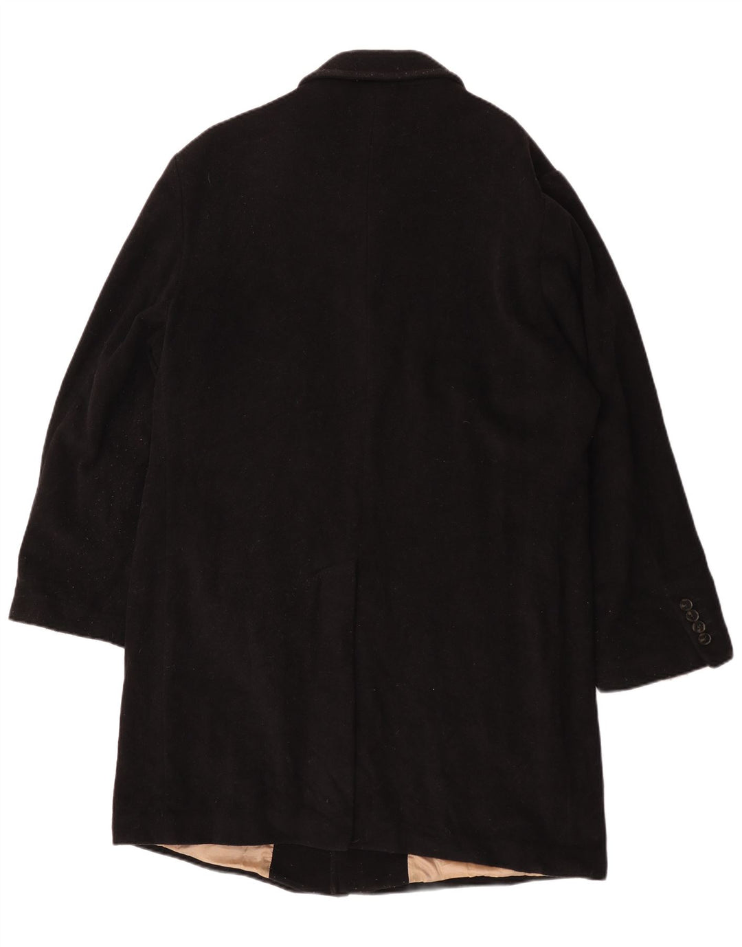 Ανδρικό πανωφόρι Marks & Spencer UK 40 Large Black Wool