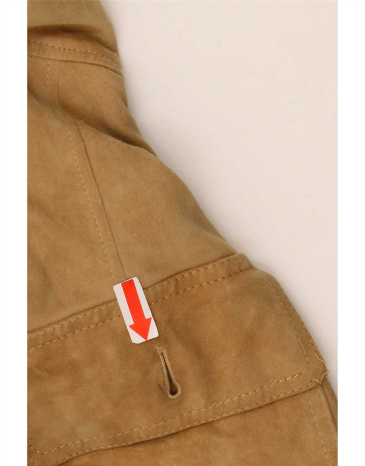 Vintage Ανδρικό Suede Jacket IT 56 3XL Beige