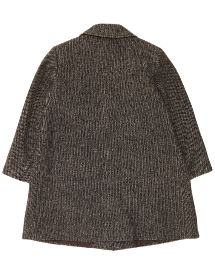 Vintage γυναικείο διπλό παλτό UK 16 Large Grey Wool