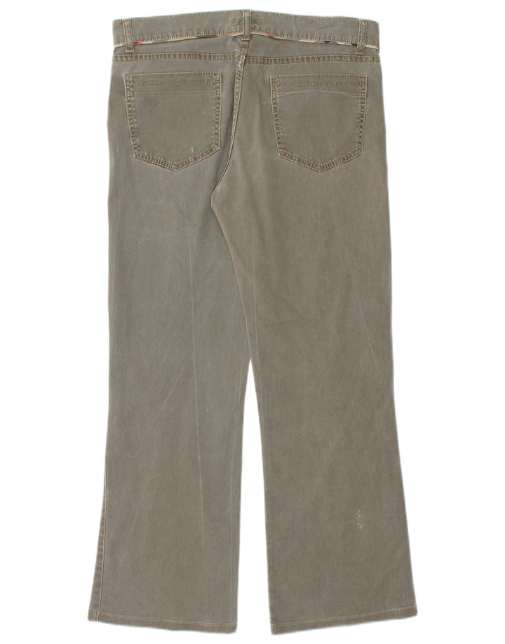 BURBERRY Γυναικεία ίσια τζιν UK 10 Small W32 L29 Χακί βαμβακερό