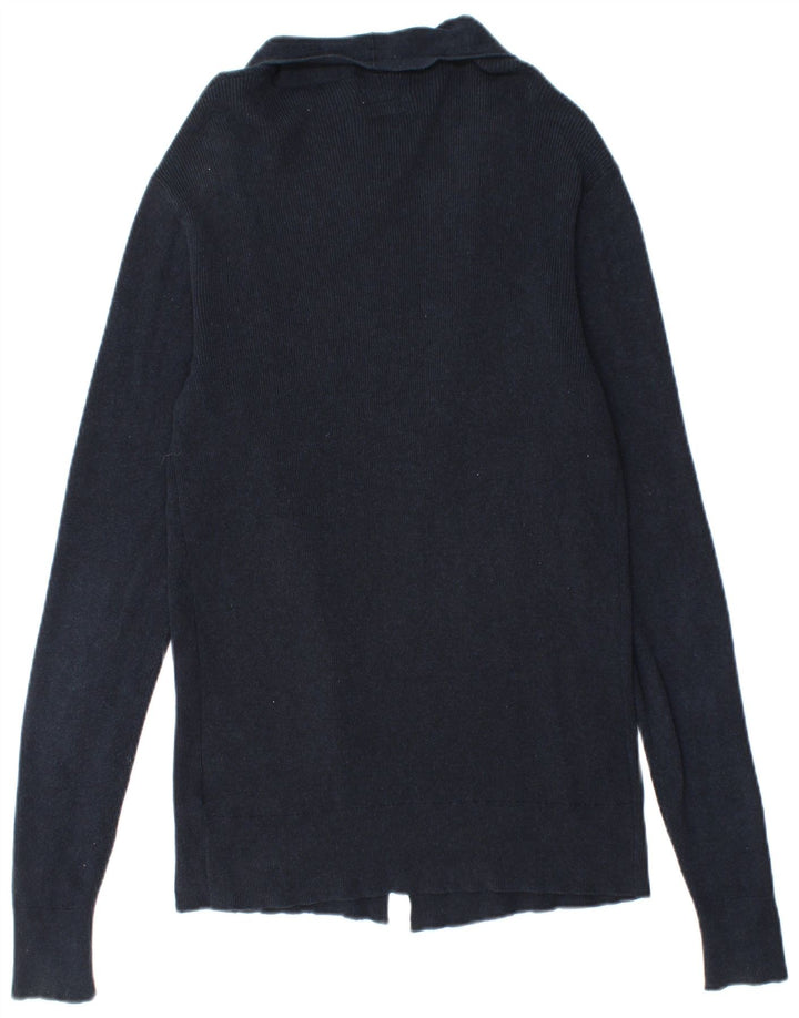 ALL SAINTS Γυναικεία ανοιχτή ζακέτα UK 10 Small Navy Blue Cotton