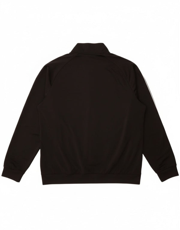 Adidas Mens Tracksuit Top Jacket 2XL Black Polyester