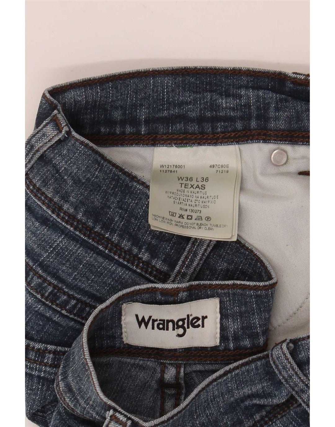 Wrangler Ανδρικό Texas Straight Jeans W36 L36 Μπλε βαμβακερό