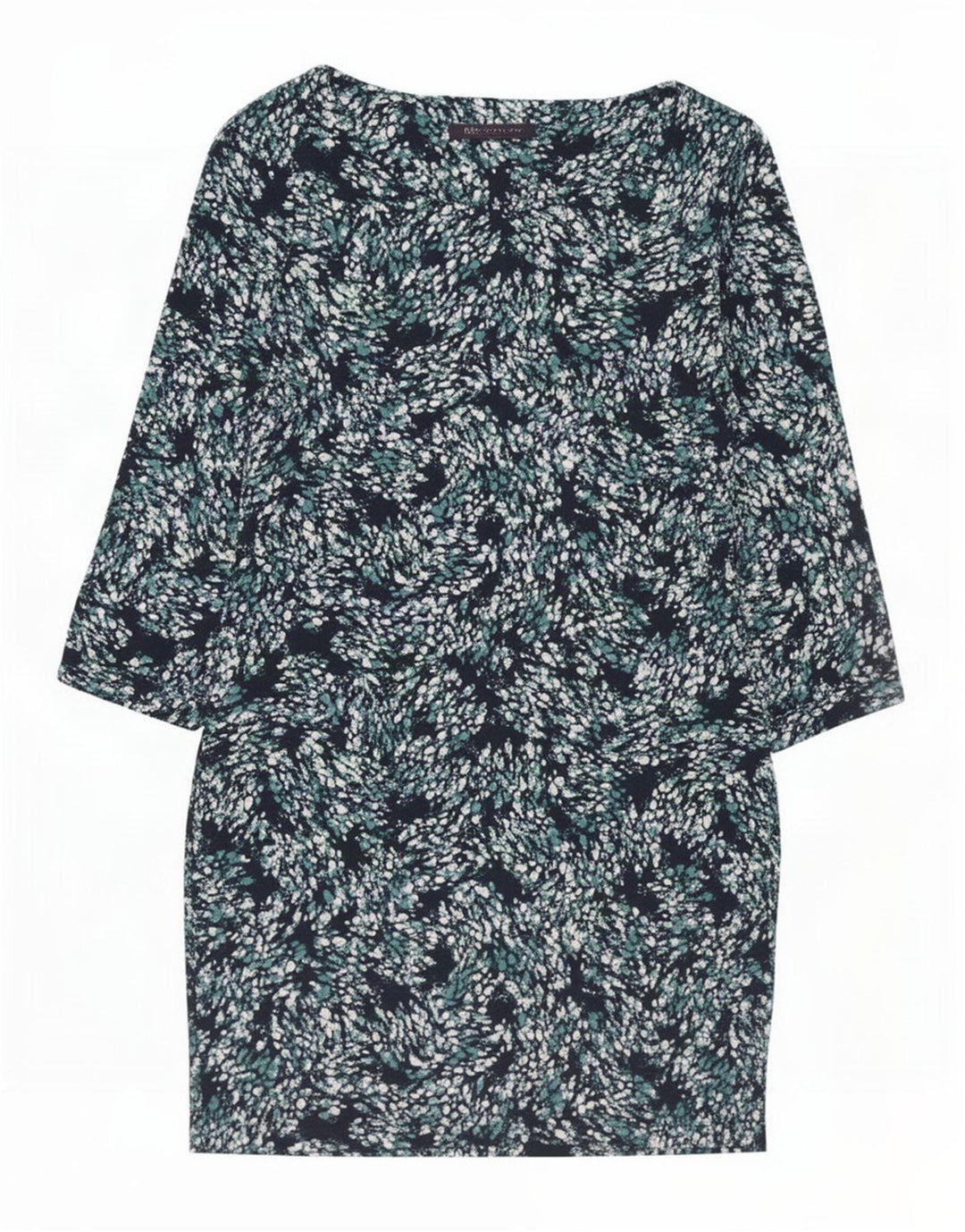 Marks & Spencer Γυναικείο Βασικό Φόρεμα UK 12 Medium Navy Blue Spotted