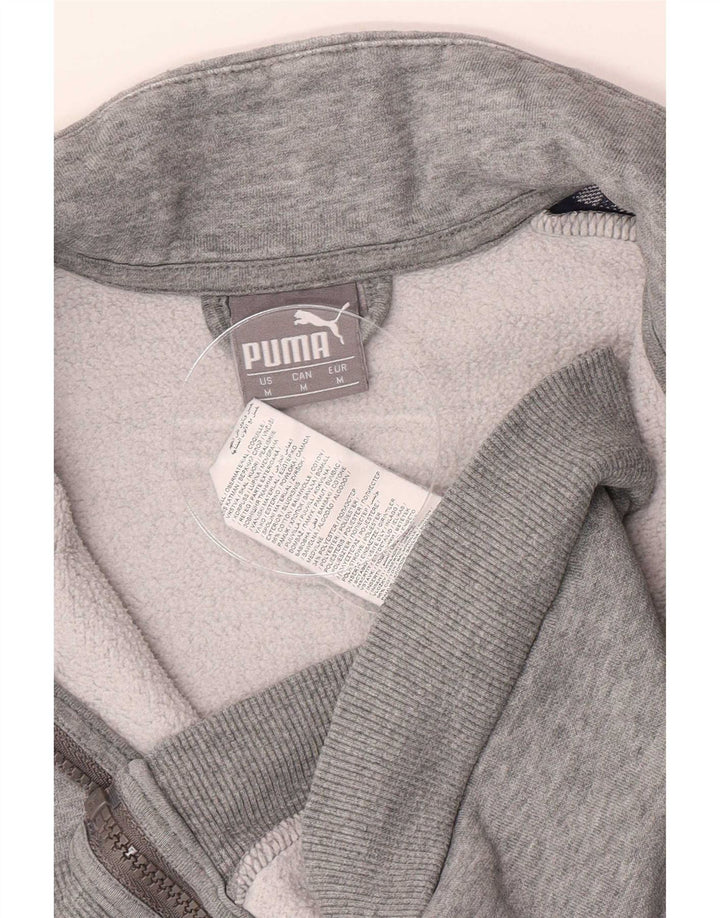 Ανδρική φόρμα γυμναστικής με γραφικό Puma Μπουφάν με μεσαίο γκρι χρώμα, βαμβακερό