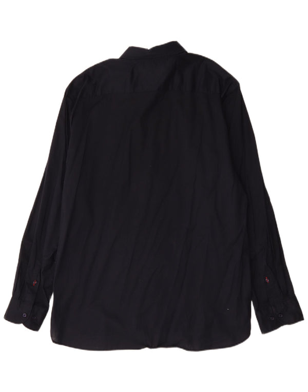 Tommy Hilfiger Ανδρικό πουκάμισο κανονικής εφαρμογής 2XL Navy Blue βαμβακερό
