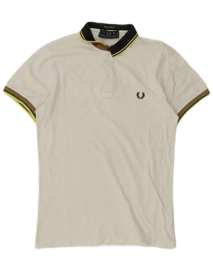 Fred Perry Ανδρικό πουκάμισο πόλο από μεσαίο λευκό βαμβάκι
