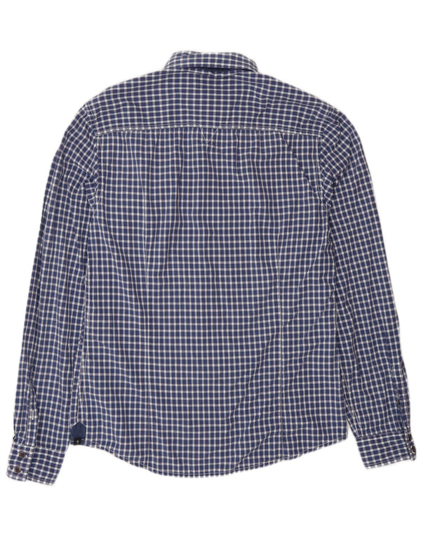 Ανδρικό πουκάμισο Guess Slim Fit Medium Blue Gingham