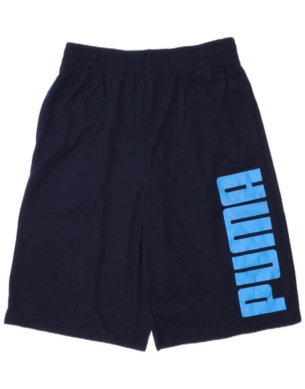 Puma Boys Graphic Sport σορτς 13-14 ετών Μεγάλο Navy Blue Polyester