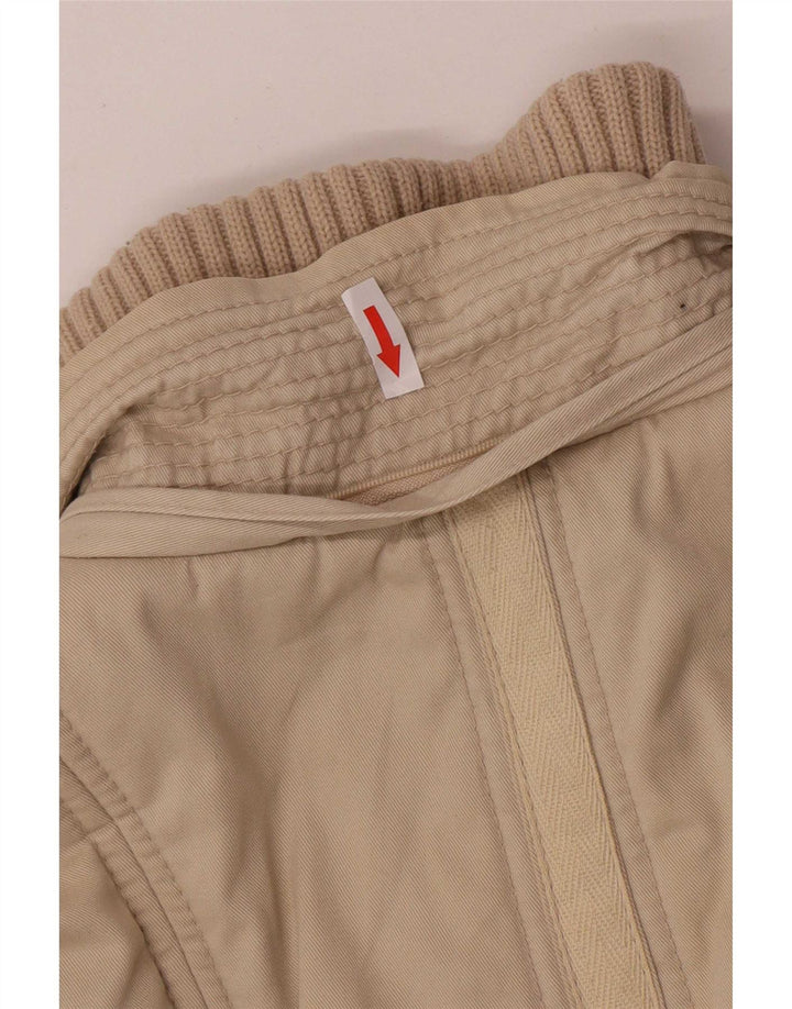 Zara Γυναικείο μπουφάν UK 12 Medium Beige Cotton Classic