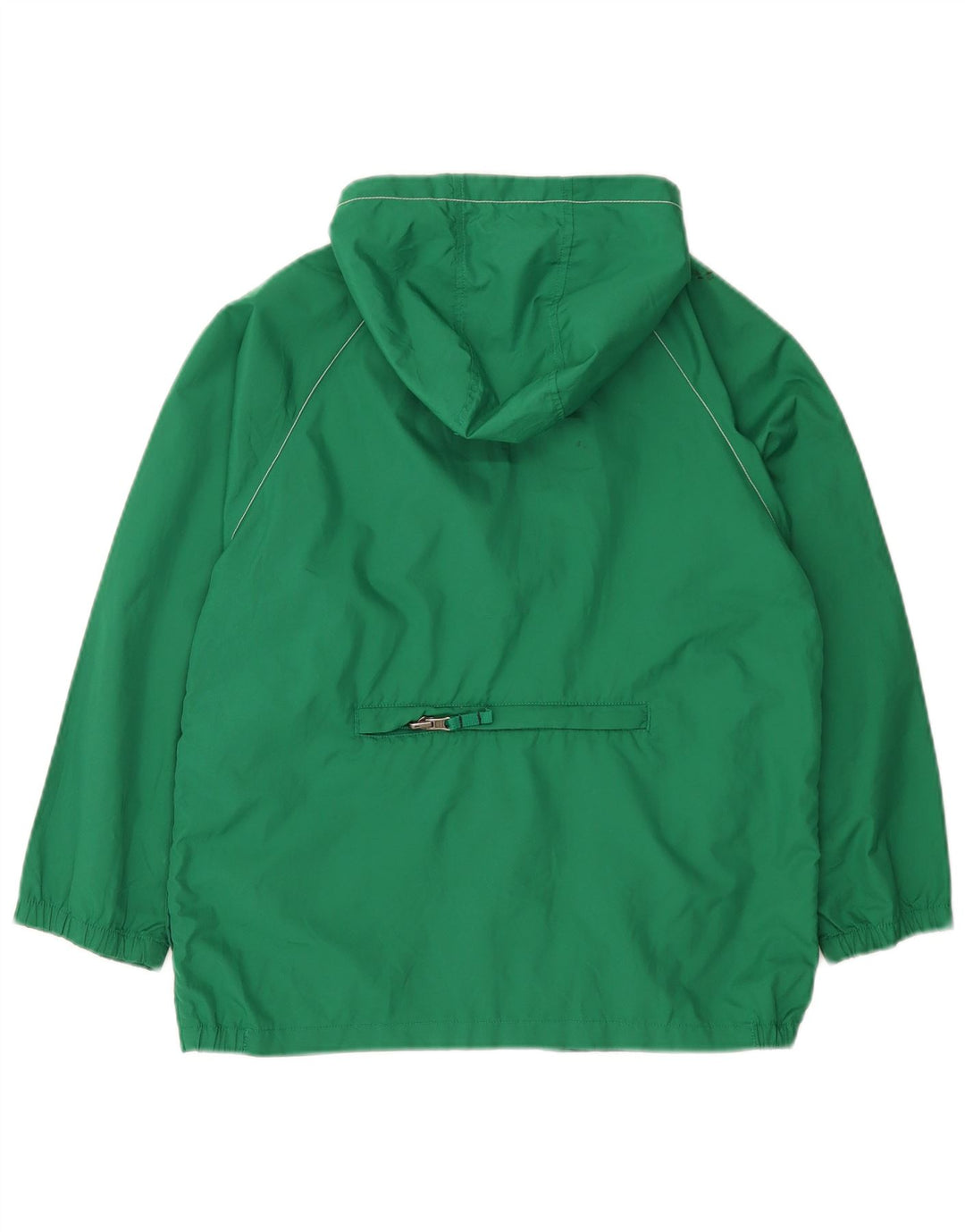 Gap Boys Hooded Rain Jacket 10-11 Years Large Green Polyester