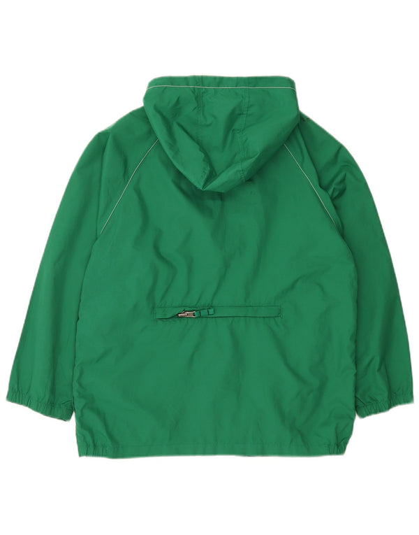 Gap Boys Hooded Rain Jacket 10-11 Years Large Green Polyester