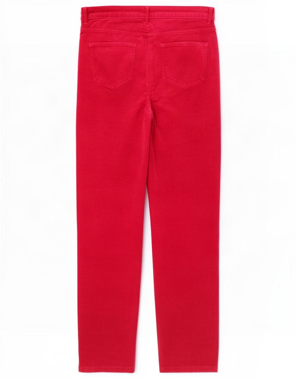 Marks & Spencer Γυναικείο ίσιο κοτλέ παντελόνι UK 14 Large W30 L31 Pink